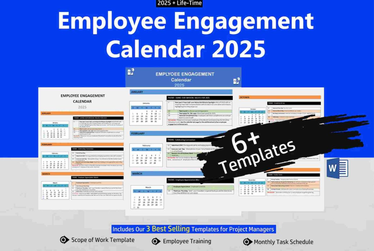 employee engagement calender template