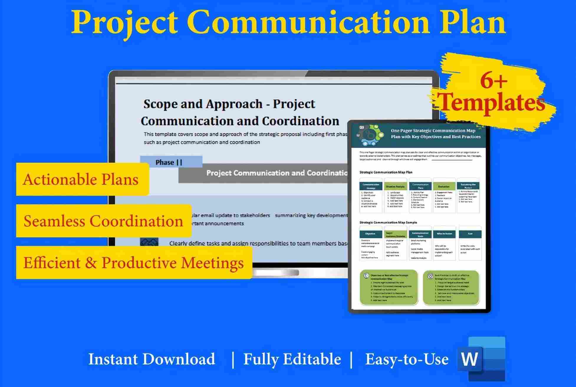 project communication plan template